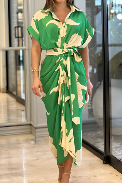 Ameena™ | Bloemenjurk met Ceintuur