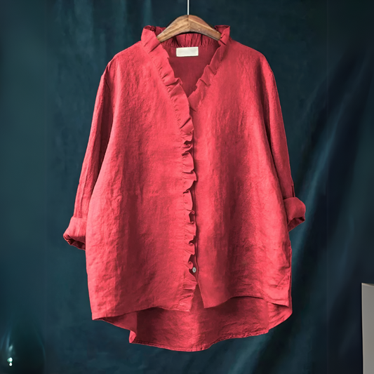 Silke™ | Klassieke Ruches Blouse