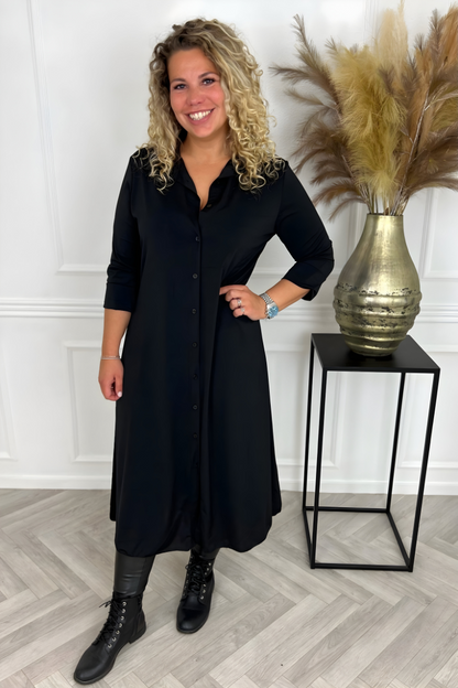 Olivia™ | Kreukvrije Zijden Maxi-Blousejurk