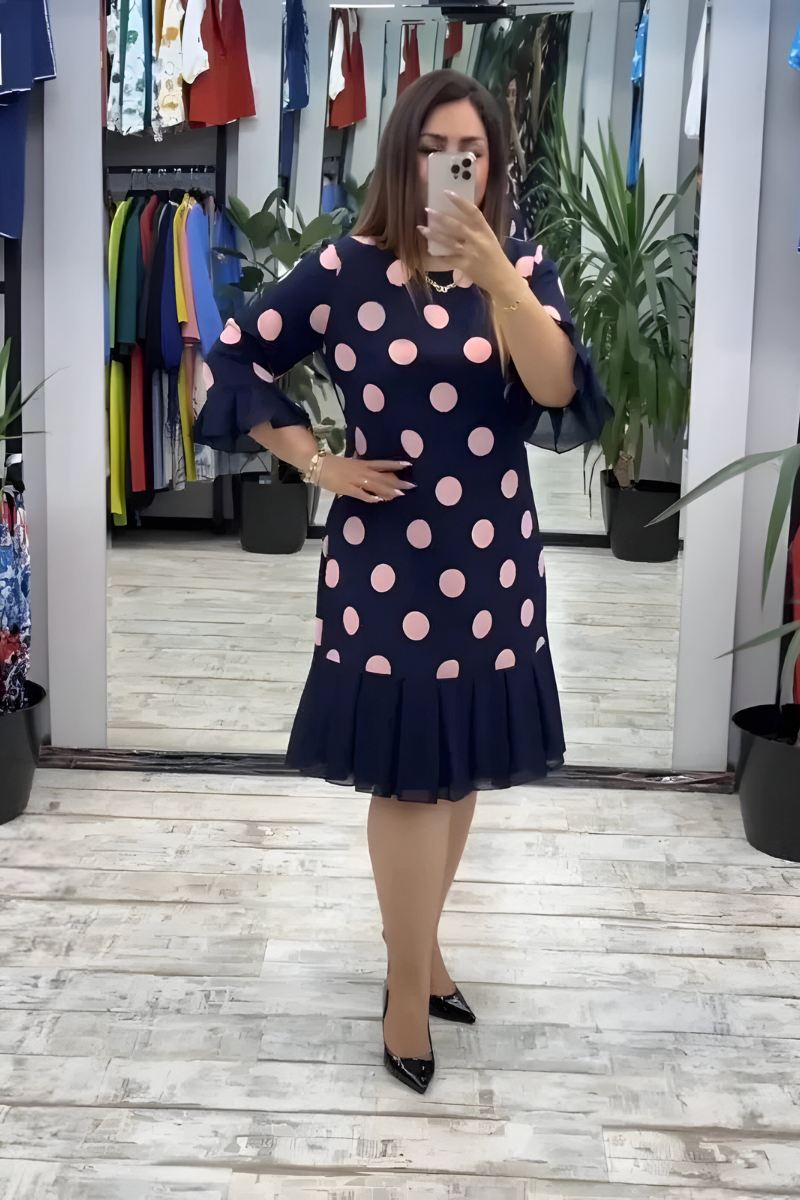 Rosa™ | Luchtige Jurk met Stippen