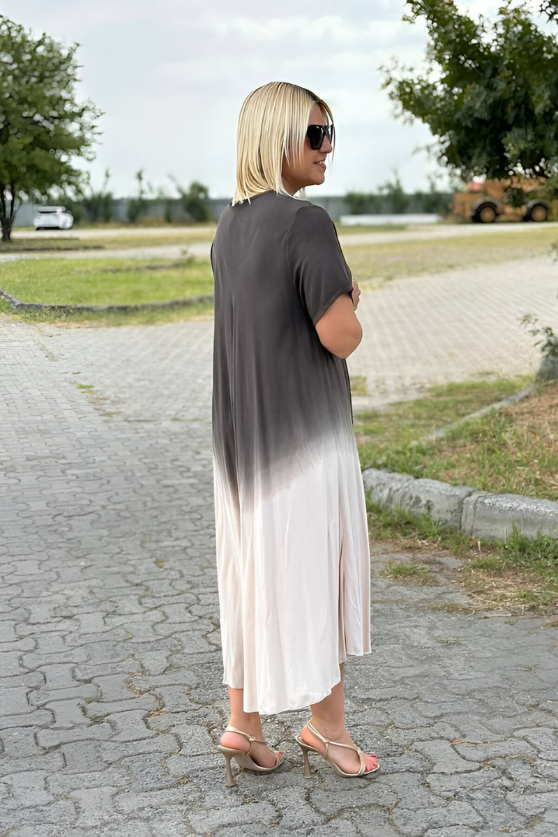 Elize™ | Zachte Ombre Maxi Jurk