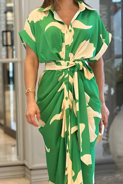 Ameena™ | Bloemenjurk met Ceintuur