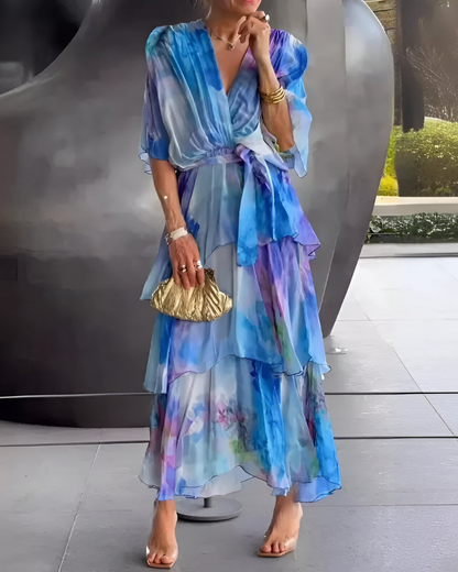 Hannah™  | Elegante jurk met bloemenpatroon