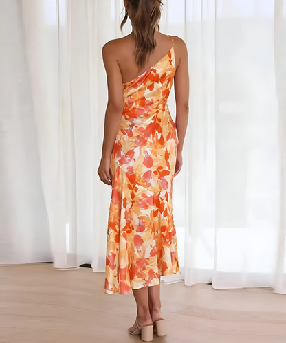 Laura™ | One-Shoulder Bloemenjurk