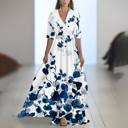 Tess™ | Lange Jurk met Bloemenprint