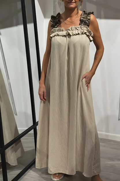 Veerle™ | Luchtige Zomerjurk met Luipaardbandjes