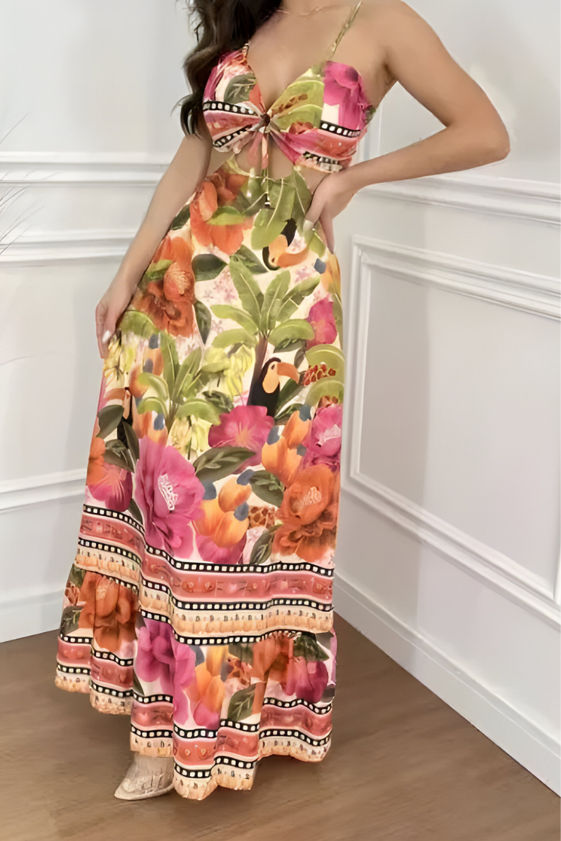 Sanne™ | Tropische Boho Zomerjurk