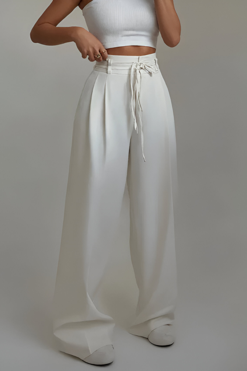 Charlotte™ | Hoge Taille Wijde Pijpen Broek
