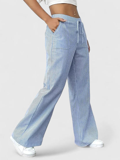 Dominique™ | Ruime en comfortabele broek met elegante details