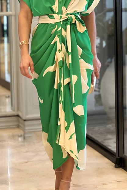 Ameena™ | Bloemenjurk met Ceintuur