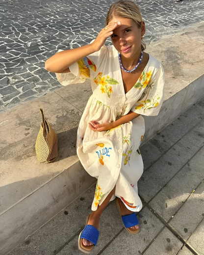 Stephanie™ | Gedrukte Midi-jurk