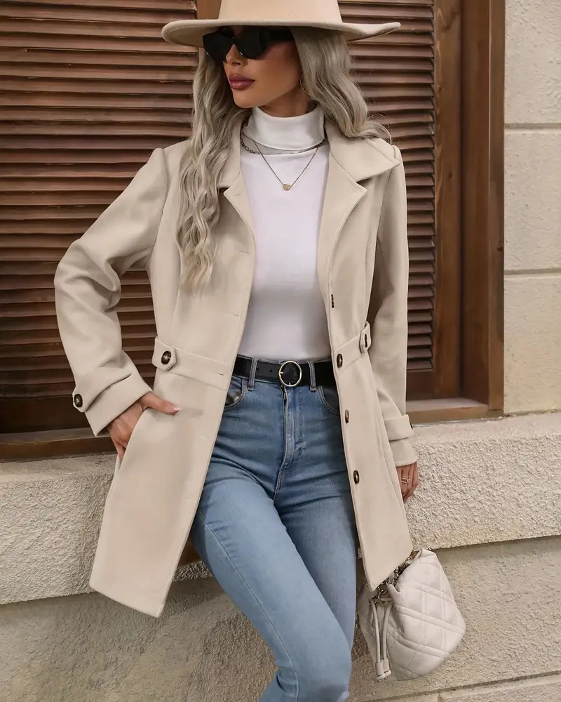 Elena™ | Elegante Getailleerde Manteljas