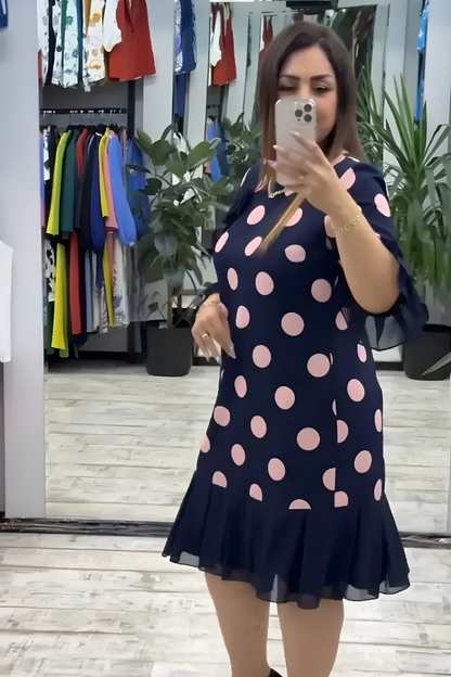 Rosa™ | Luchtige Jurk met Stippen