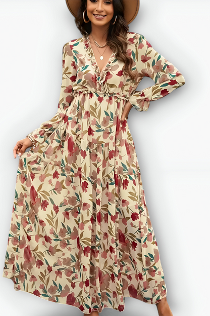 Marleen™ | Stijlvolle Bloemenjurk