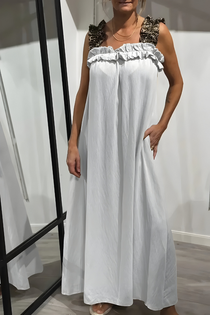 Veerle™ | Luchtige Zomerjurk met Luipaardbandjes