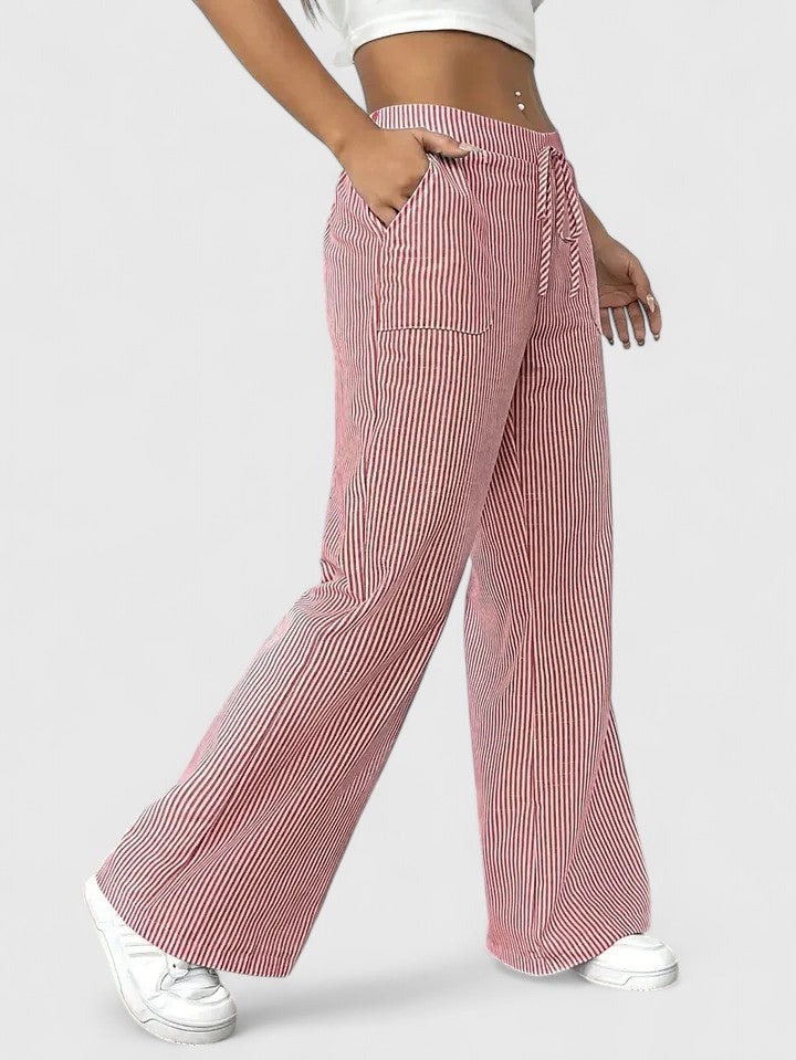 Dominique™ | Ruime en comfortabele broek met elegante details