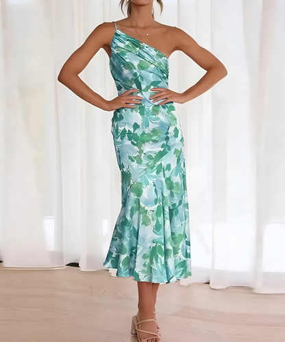 Laura™ | One-Shoulder Bloemenjurk