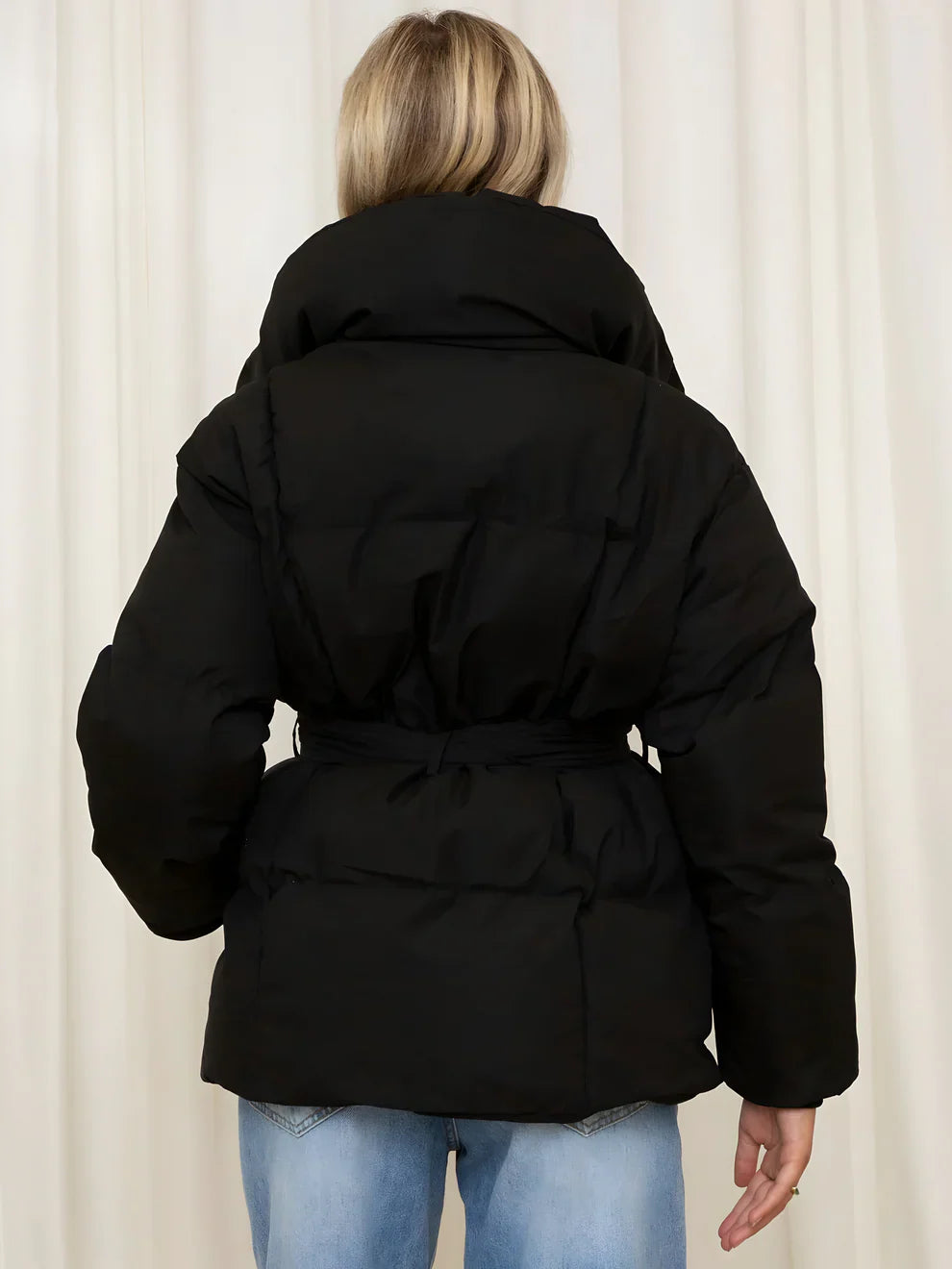 Elsa™ | Luxe puffer met ceintuur