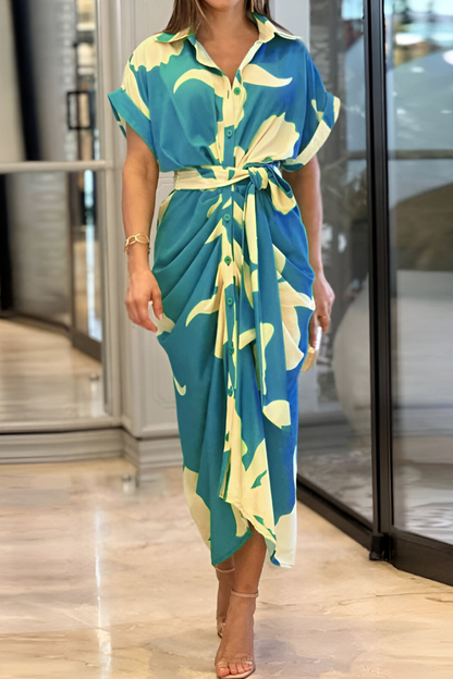 Ameena™ | Bloemenjurk met Ceintuur