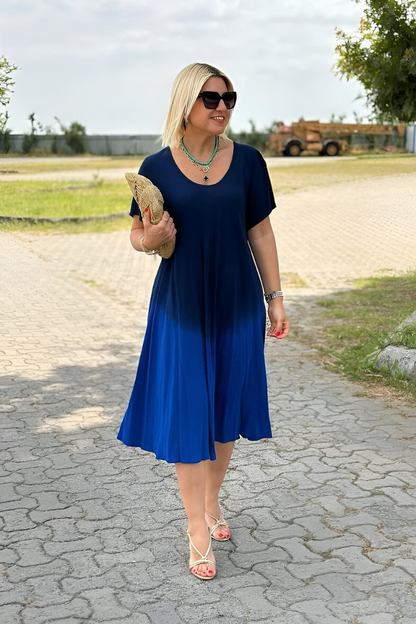 Elize™ | Zachte Ombre Maxi Jurk