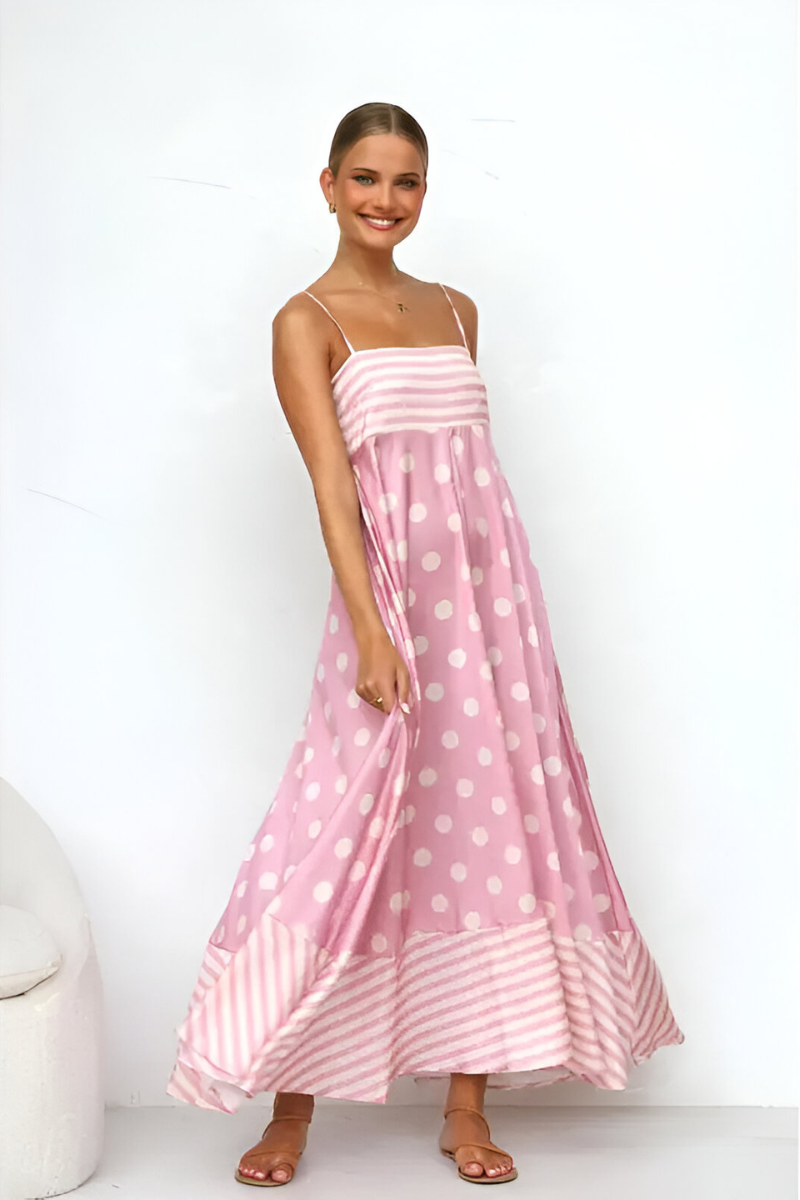 Tess™ | Zomerse Gestreepte Maxi Jurk