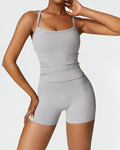 Elin™ | Naadloze Pasvorm Shorts & Tank Set
