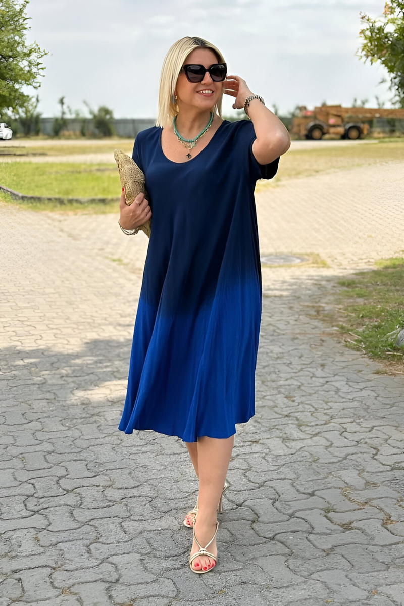 Elize™ | Zachte Ombre Maxi Jurk