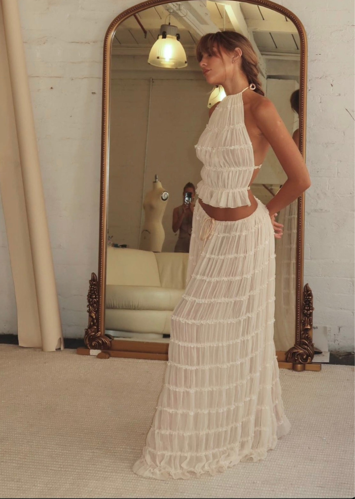 Flora™ | Elegante lange rok en top