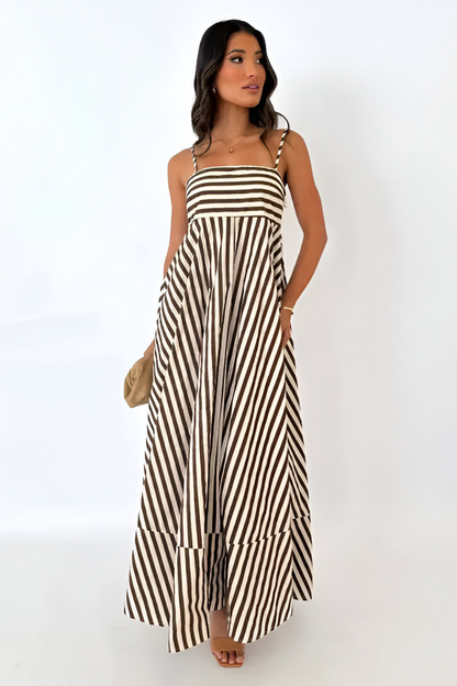 Tess™ | Zomerse Gestreepte Maxi Jurk