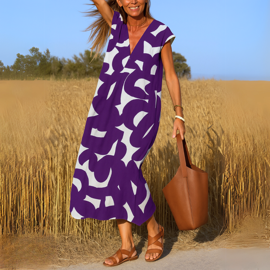 Valérie™ | Zomerjurk met V-hals