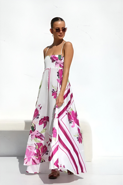 Tess™ | Zomerse Gestreepte Maxi Jurk