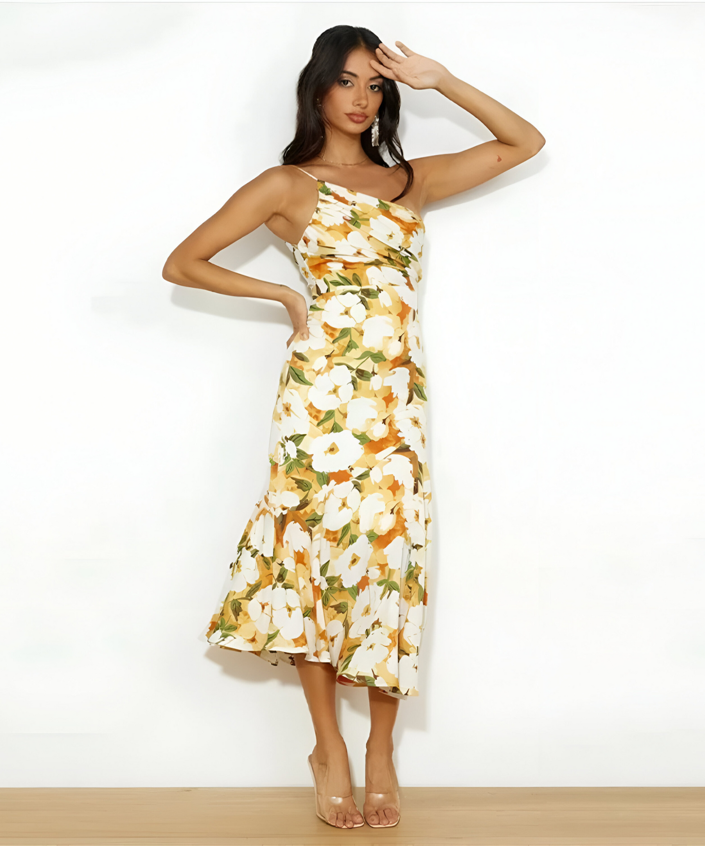 Laura™ | One-Shoulder Bloemenjurk