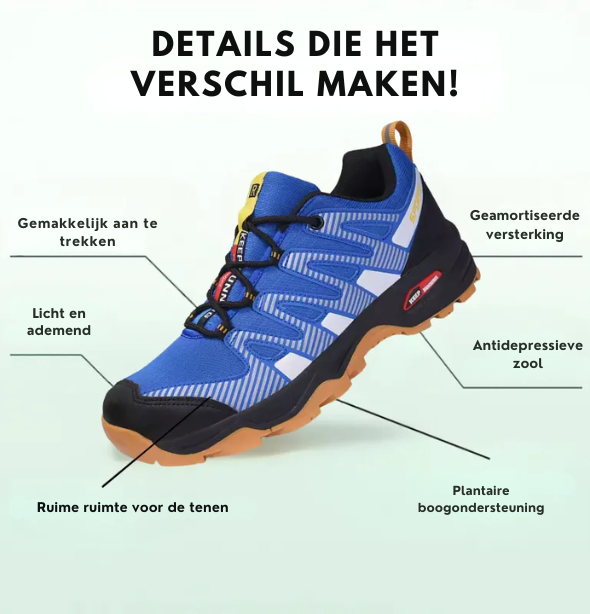 OrthoTrailPro™ | Orthopedische Comfort Wandelschoenen