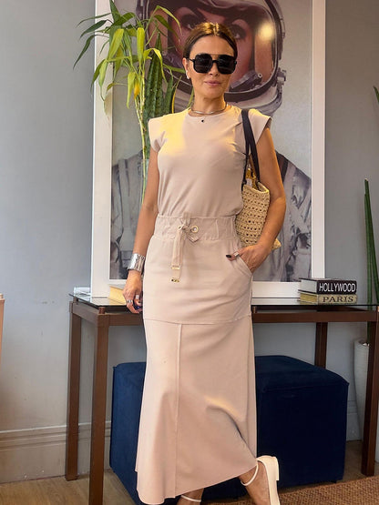 Jacqueline™ | Stijlvolle V-hals Top en Rok