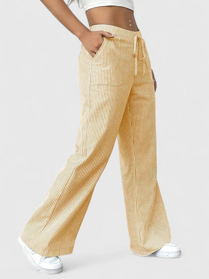 Dominique™ | Ruime en comfortabele broek met elegante details