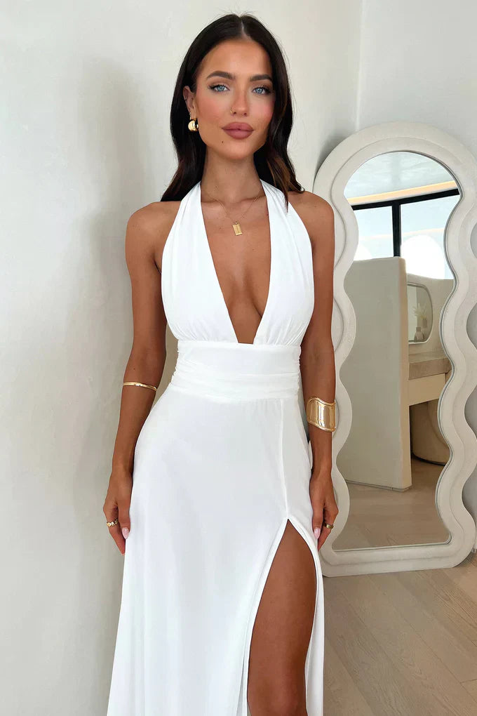 Elinor™ | Split maxi-jurk