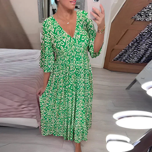 Myrthe™ | Boho Chic V-hals Jurk